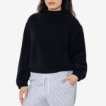 Garment Dye Velour V-neck Sweatshirt