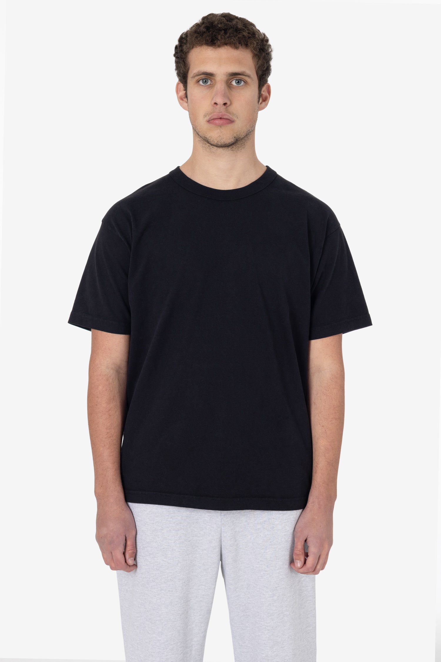 1203GDBLACKFRONT_d7d6951a-2884-4bd9-a046-a6a710538737 Short Sleeve Binding Garment Dye T-Shirt - Image 1