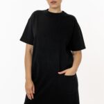 Garment Dye Oversized T-shirt Dress
