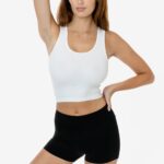 Cotton Spandex 2x1 Rib Crop Tank