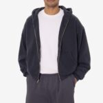Thermal Lined Cropped Zip Up Hoodie