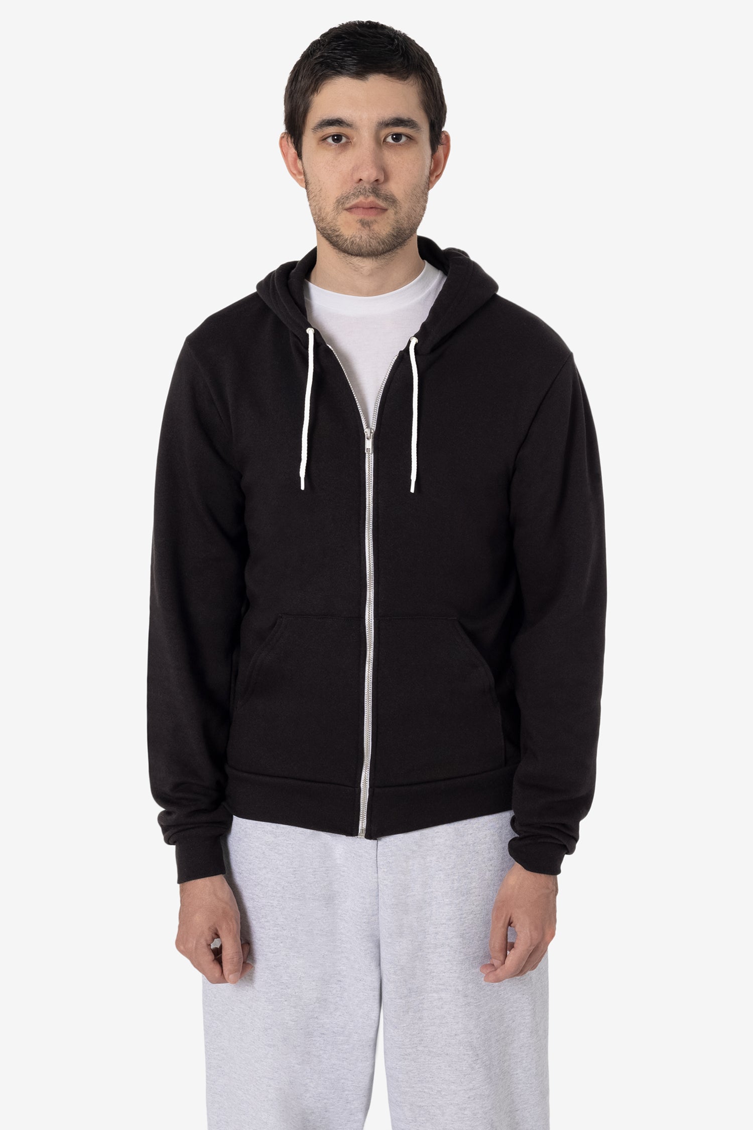 F97BLACKFRONT1 Flex Fleece Zip Up Hoodie - Image 1