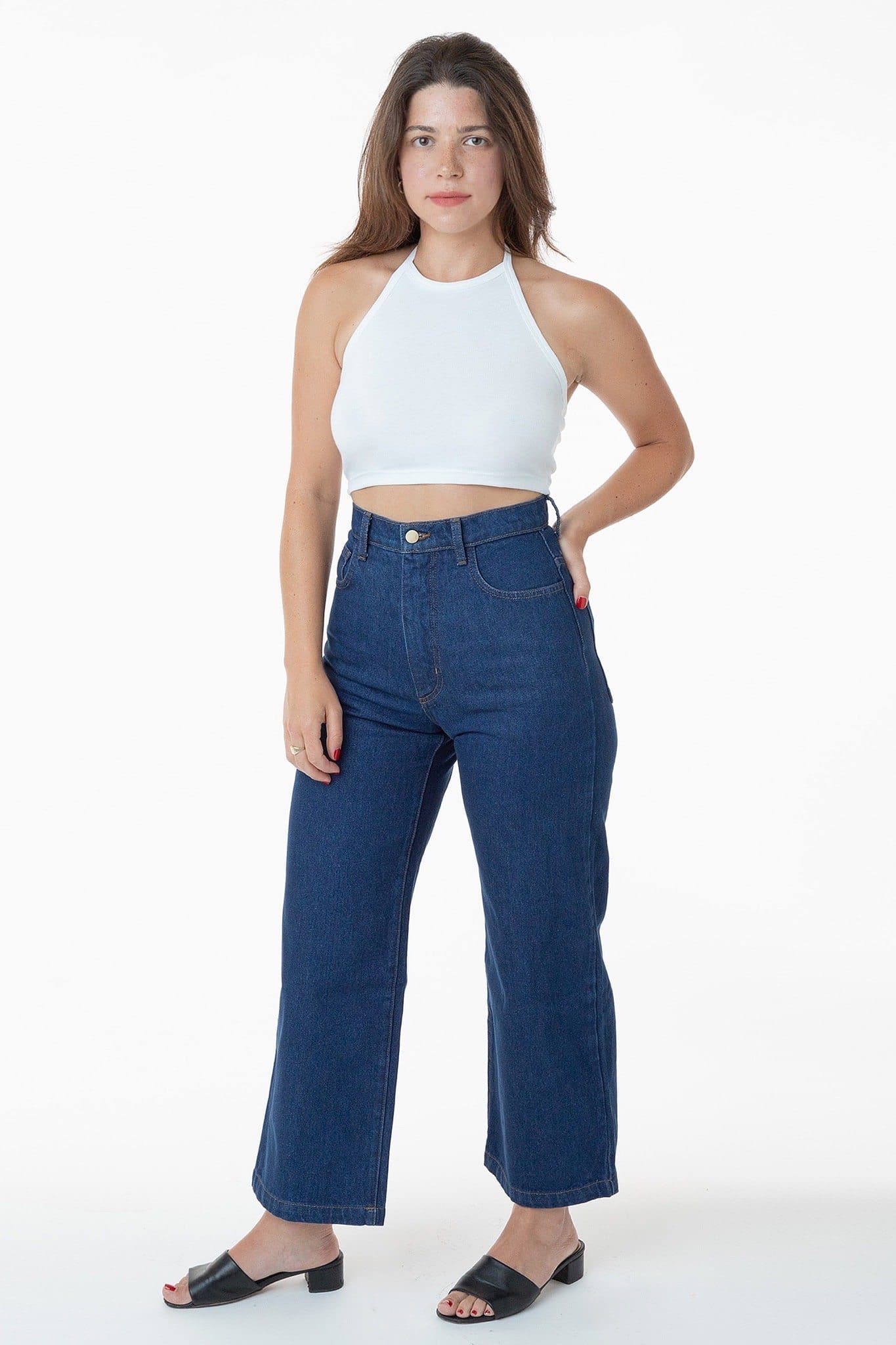 IMG_4591 High Waisted Wide Leg Denim Jean - Image 1