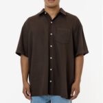 Cotton Twill Casual Button Up Shirt