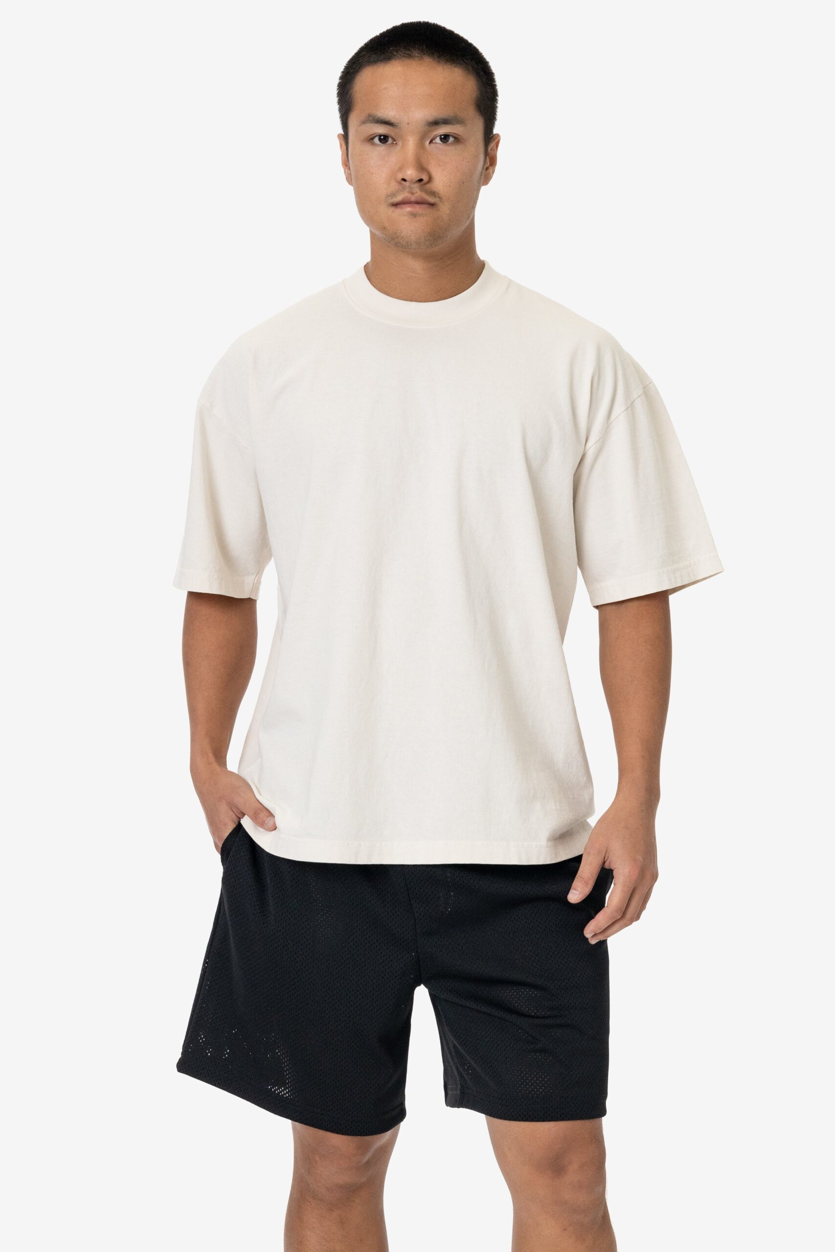 PRM442-BLK-D1 Heavy Fleece Sweat Short (Pigment Dye) - Image 1