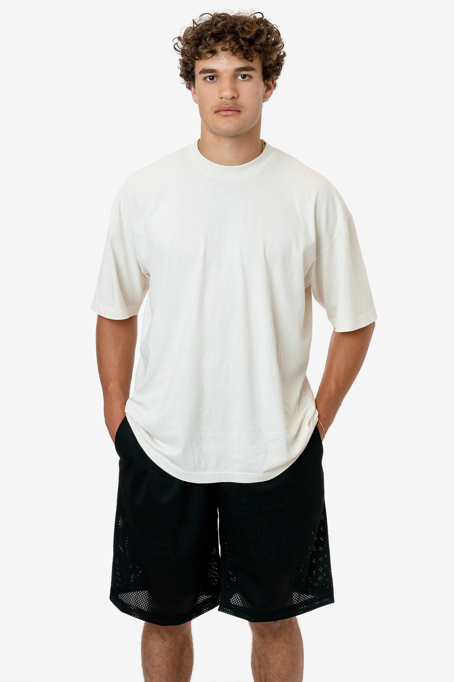 PRM443-ADAM-BLACK-1 Pro Mesh Long Shorts - Image 1