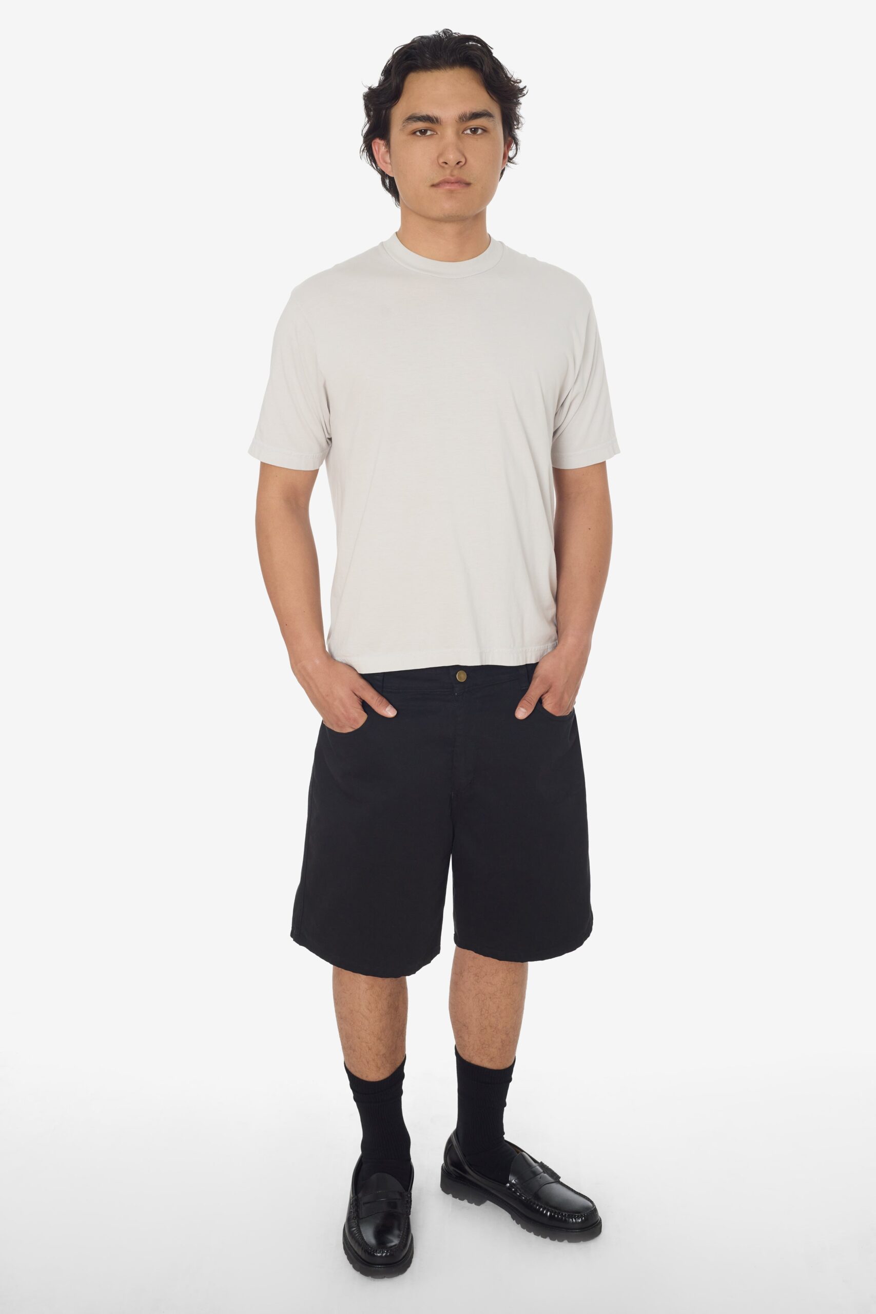 RCT445-BLACK-2 Cotton Twill Men's Shorts - Image 1