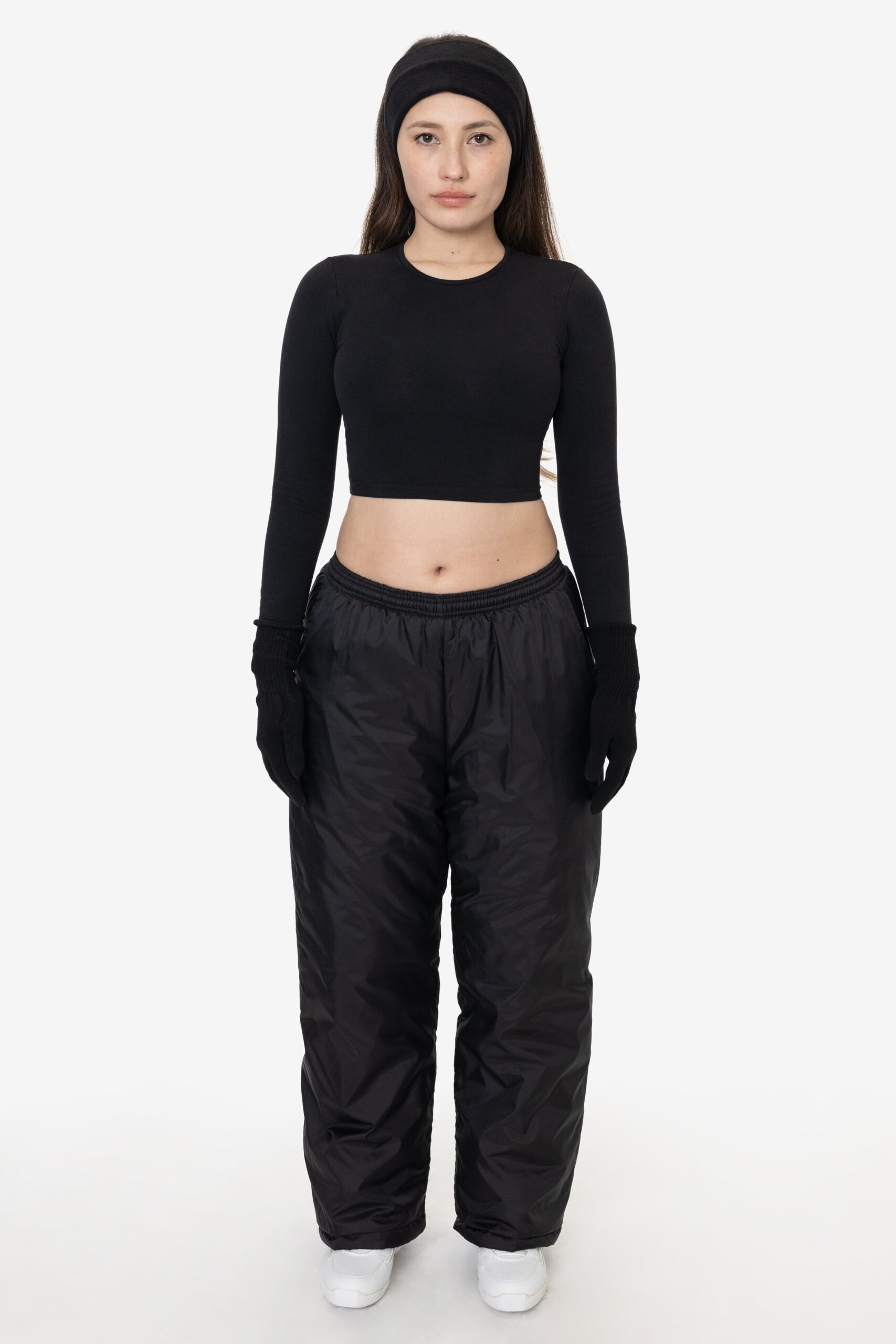 RNFP404-black-1-edit Nylon Puffy Pant - Image 1