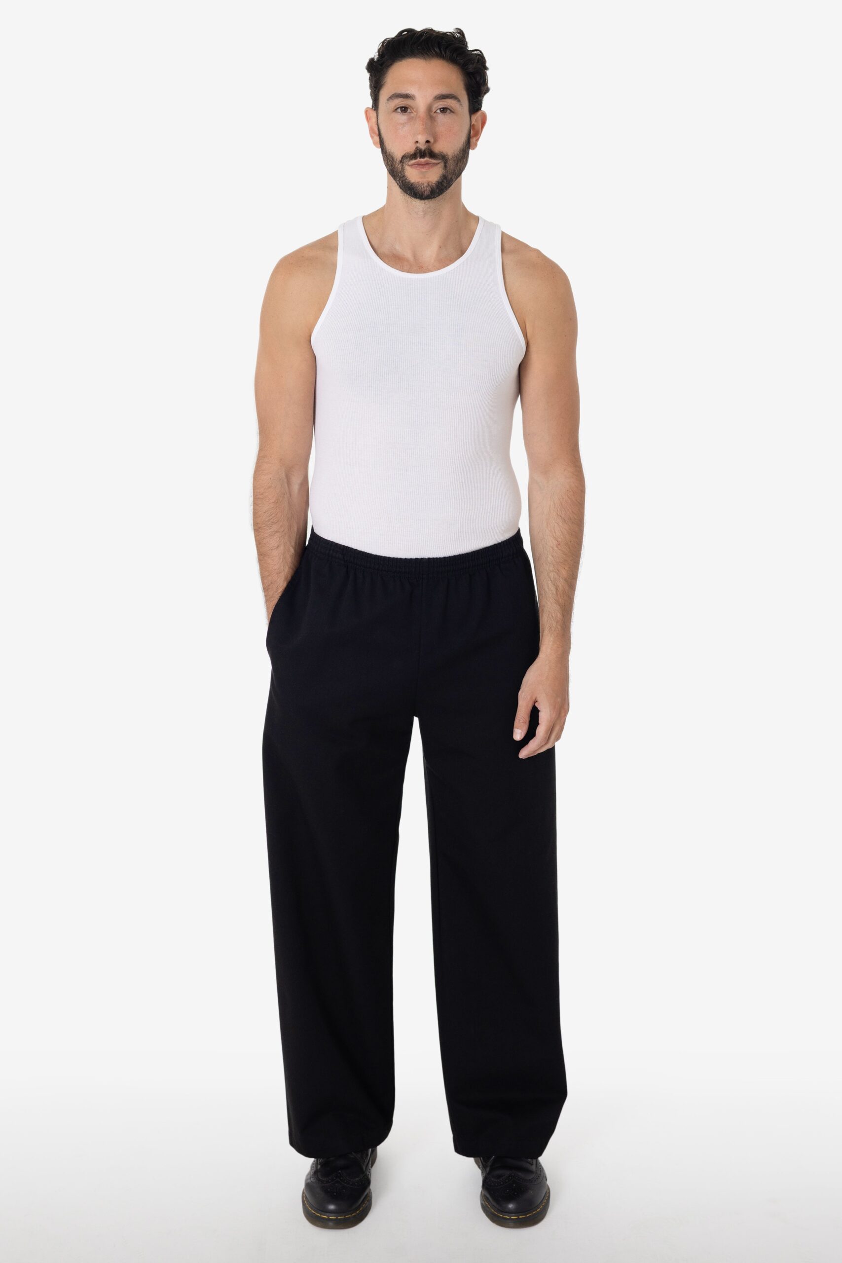 RTWL405BLACKFRONT_5f1e7c9e-a6fe-4345-a38f-931e6ffbb786 Prison Pant - Poly Cotton Wide Leg Pant - Image 1