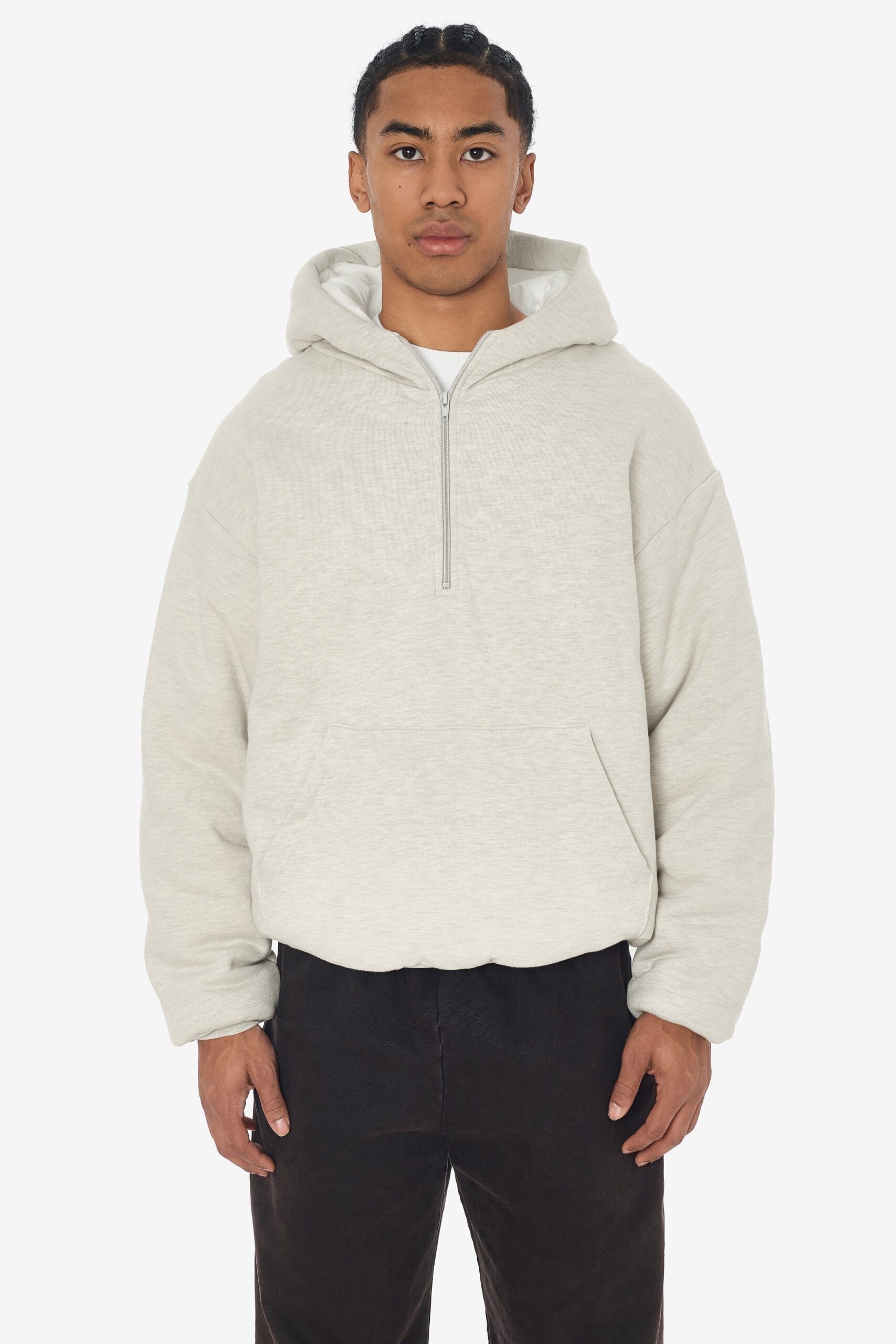 SF4249-SCOUR-1-HALF Scour Fleece Puffy Hoodie - Image 1