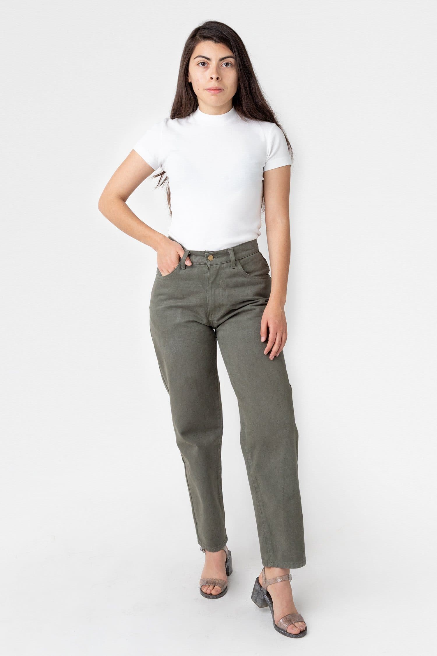 army2 Garment Dye Women's Relaxed Fit Bull Denim Jean - Image 1