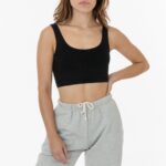 Garment Dye Cotton Spandex Crop Tank
