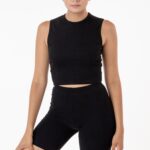 Baby Rib Sleeveless Crew Neck