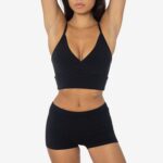 Crossover Wrap Crop Top