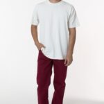 Twill Work Pants Burgundy