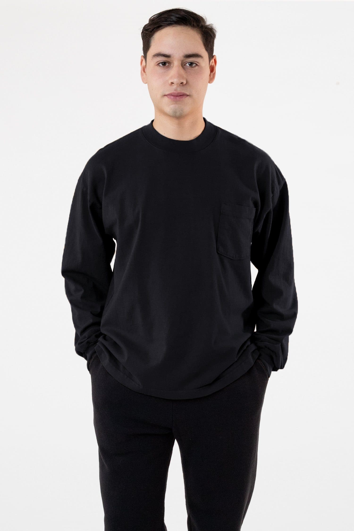 jose_black_better Heavy Jersey Long Sleeve Boxy Work Shirt - Image 1