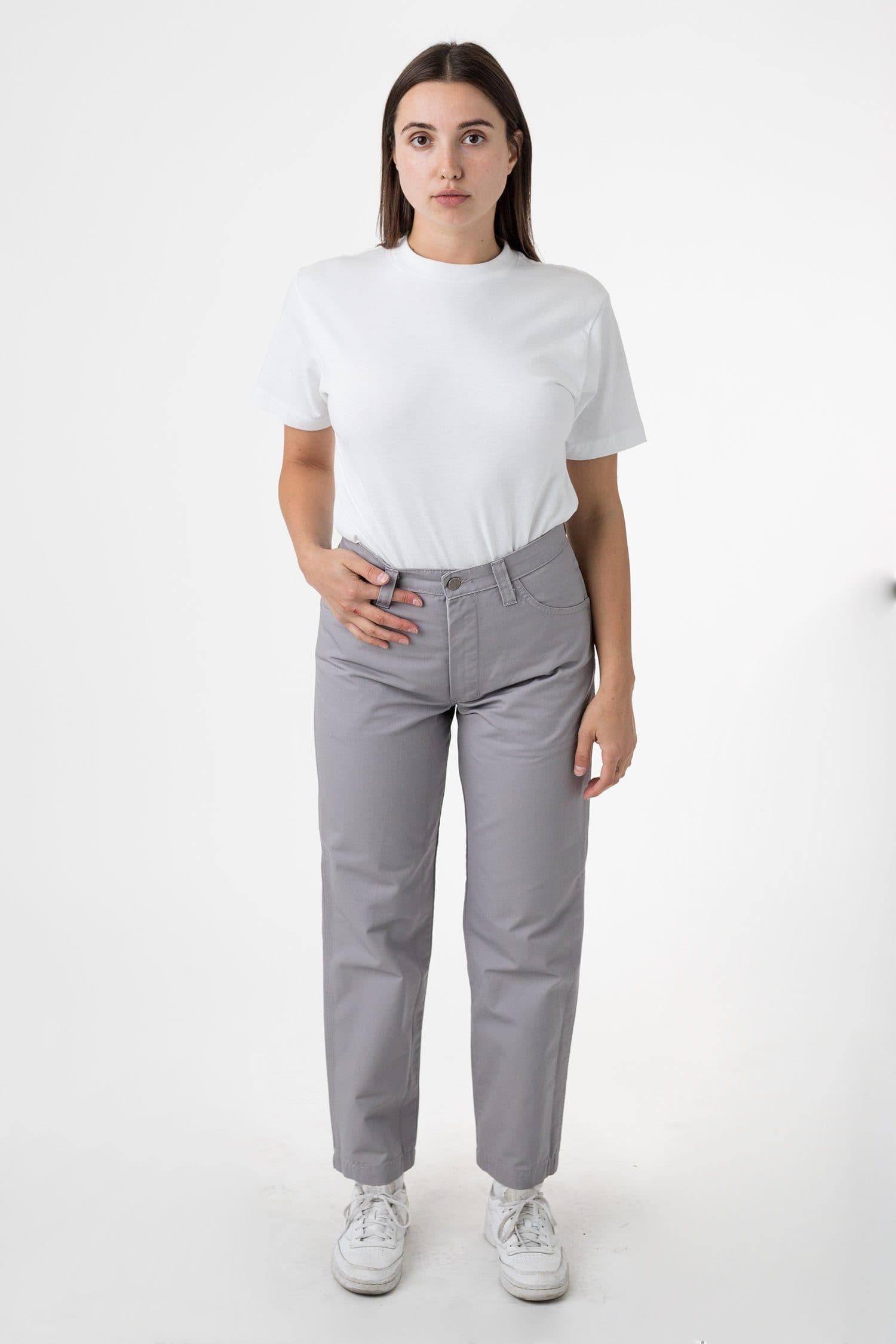 ksilver_3f20f893-3e8e-4be6-99b0-1f49af4986f2-1 Twill Work Pants Silver - Image 1