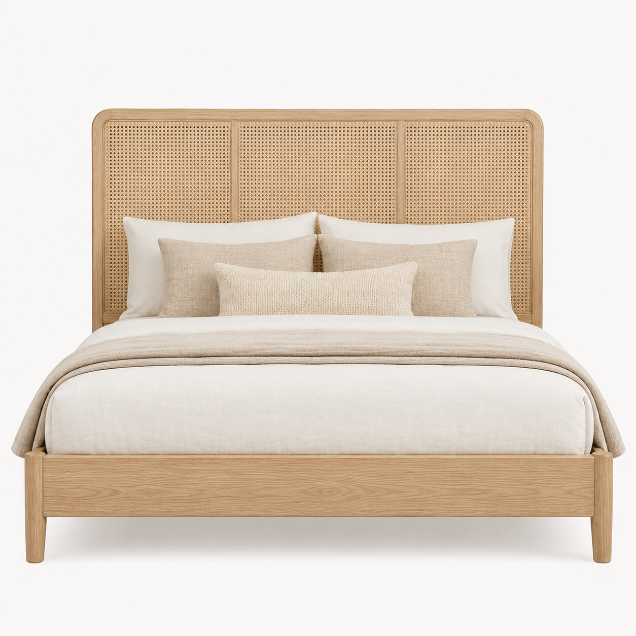 789a99fa-51a4-49c0-bbd0-65333968ede6.png Rattan Panel Headboard Bed - Image 1