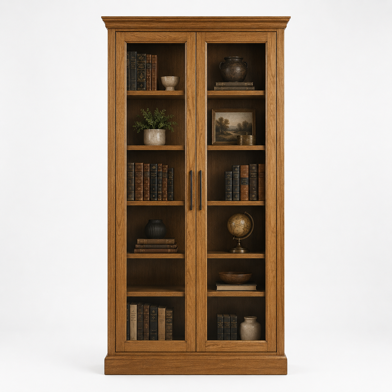 7bad532a-c6ad-4933-8abd-52c559b47f16.png Glass-Door Display Bookcase - Image 1