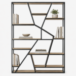 Geometric Open Bookcase