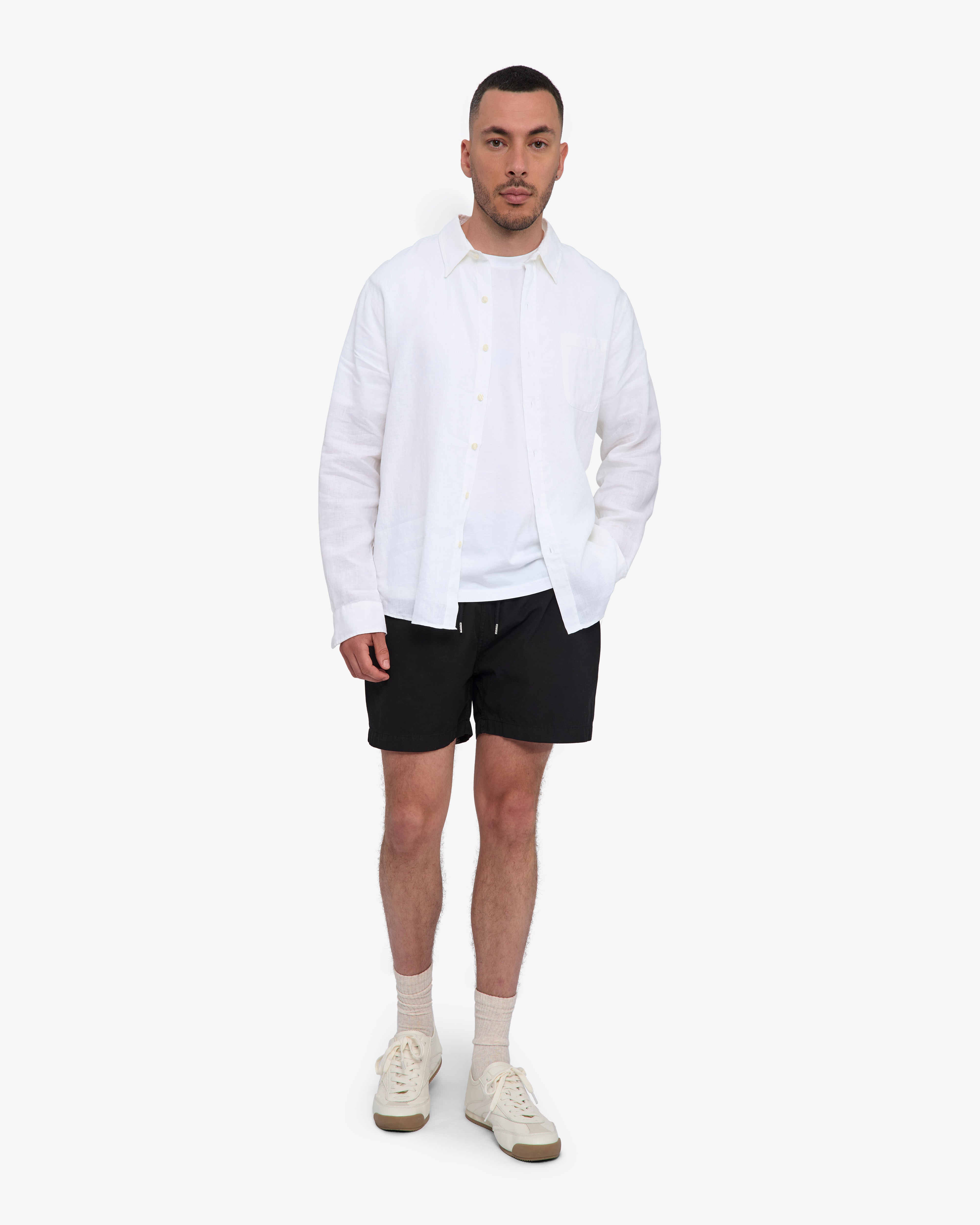 CS4001_Organic-Twill-Shorts_DeepBlack_M_1164_0b4060f1-61d4-411b-acba-ad48f6045b06 Organic Twill Shorts - Deep Black - Image 1