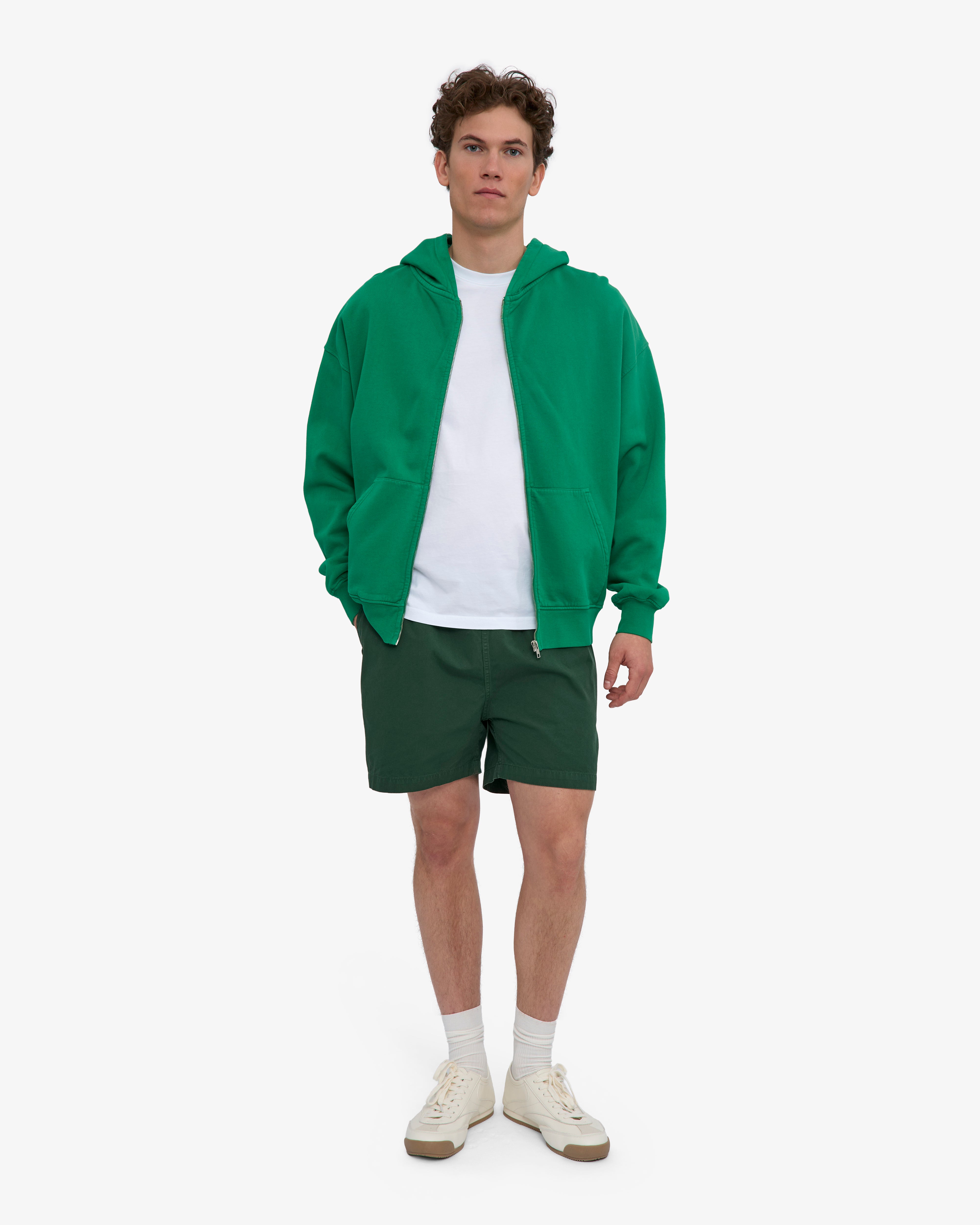 CS4001_Organic-Twill-Shorts_EmeraldGreen_M_1317_36c97f44-940b-4f47-913f-5cfb733f097d Organic Twill Shorts - Emerald Green - Image 1
