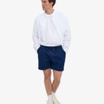 Organic Twill Shorts - Marine Blue
