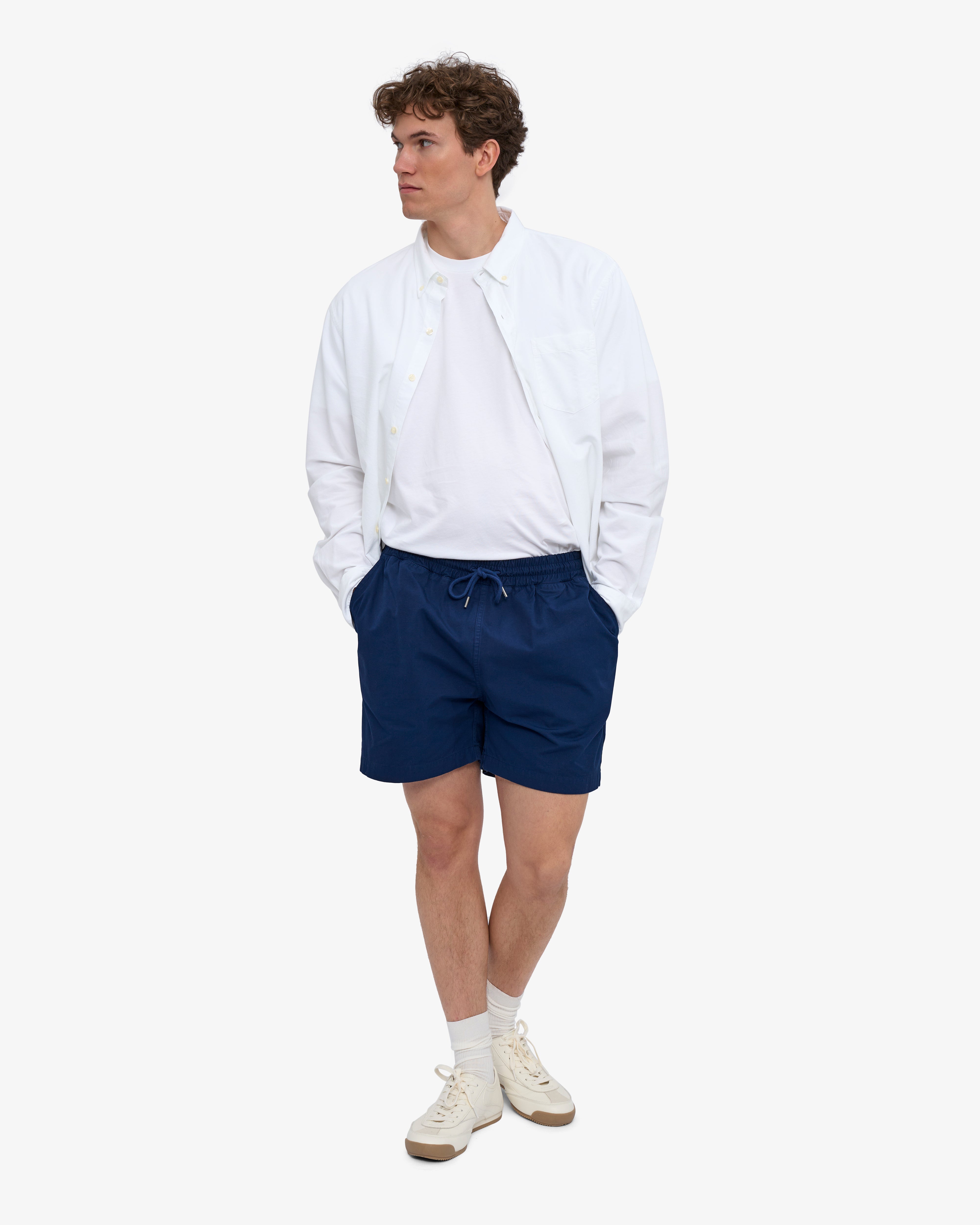 CS4001_Organic-Twill-Shorts_MarineBlue_M_0960_d685d68e-bb21-4b7d-aee3-34234dfe8379 Organic Twill Shorts - Marine Blue - Image 1