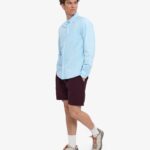 Organic Twill Shorts - Oxblood Red