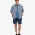 Organic Twill Shorts - Petrol Blue