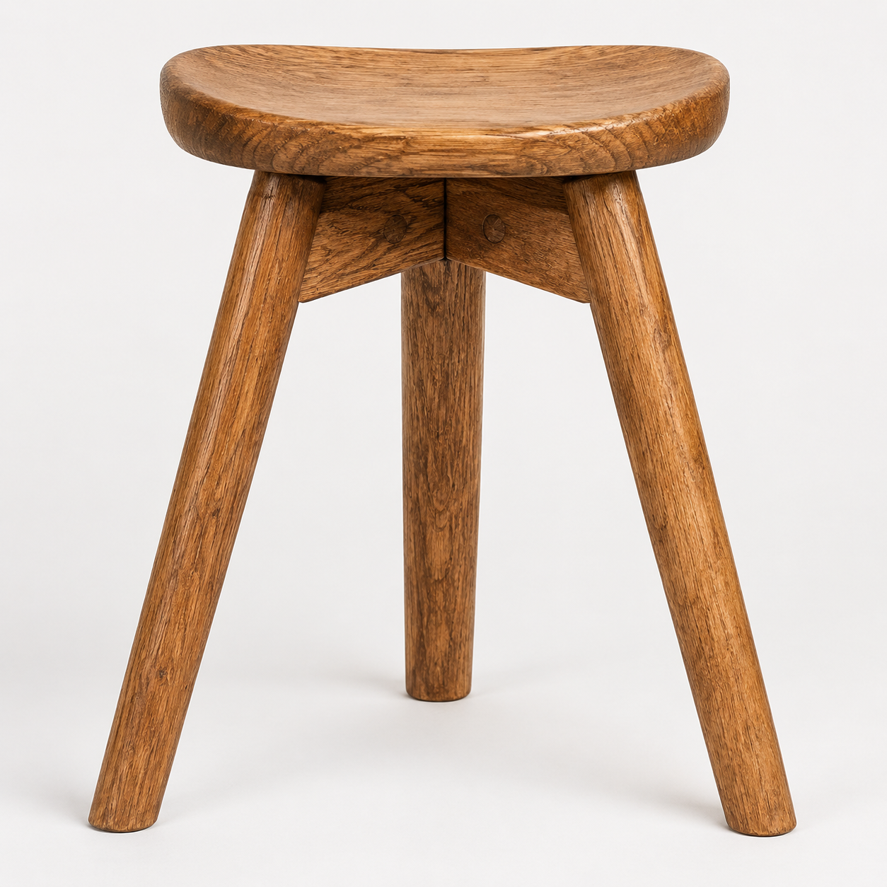 a1964487-12a1-4e29-8f09-fce648f8576e.png Three-Legged Milking Stool - Image 1