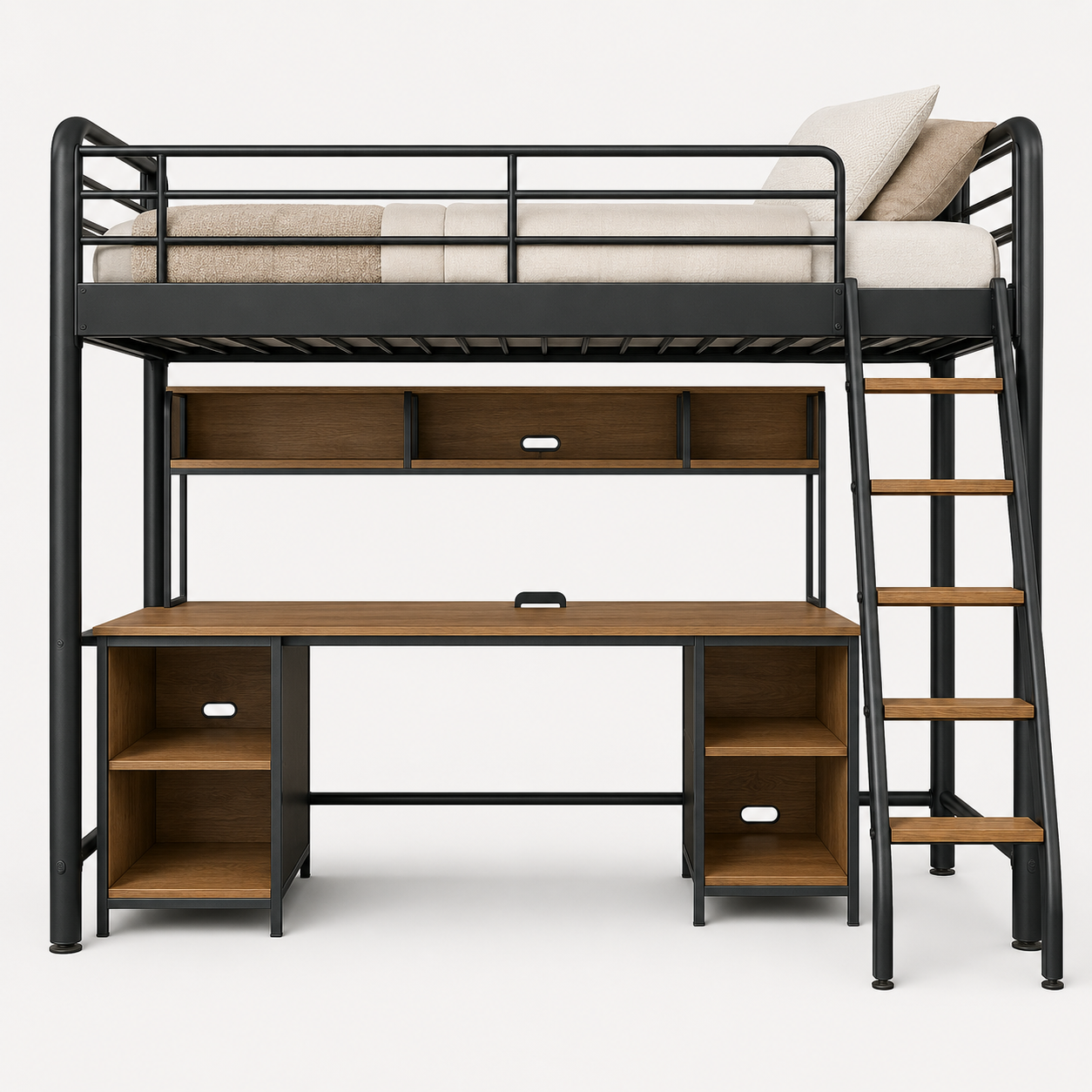 bc153c05-e0f1-4daf-8d63-c562464ac044.png Loft Bed with Workspace - Image 1