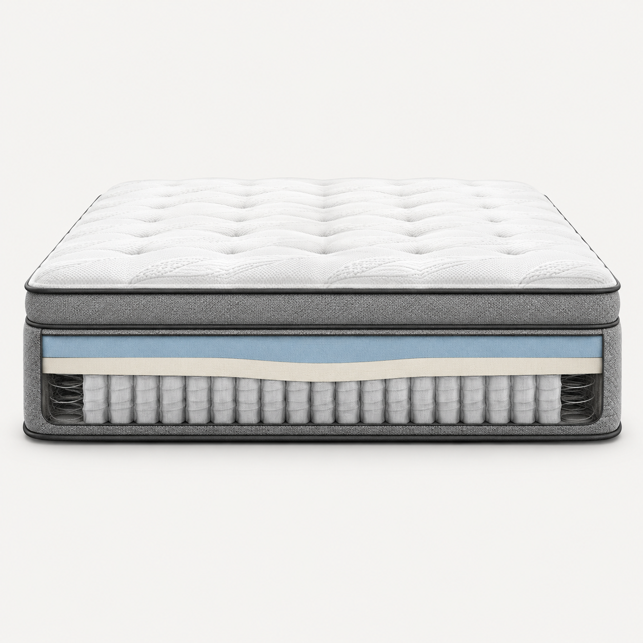 ce506036-bebf-47c3-af4b-58b599508df7.png Hybrid Foam and Spring Mattress - Image 1