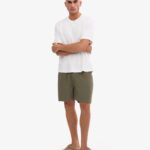 Organic Twill Shorts - Dusty Olive