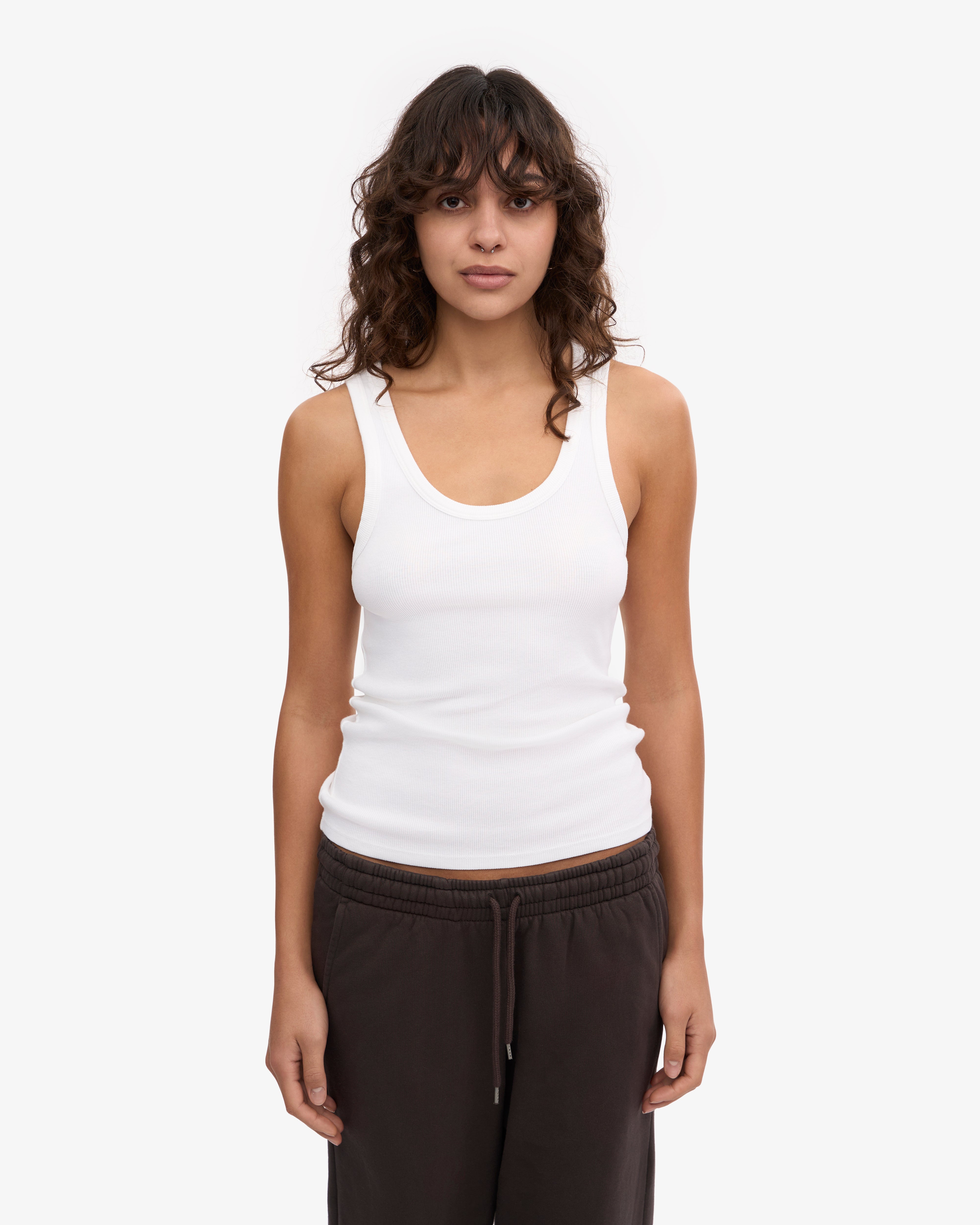 women-organic-rib-tank-top-women-tank-top-optical-white-female_2 Women Organic Rib Tank Top - Optical White - Image 1